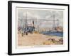 Nantes: the Port-null-Framed Art Print