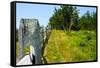 Nantucket Island Weathered Wood Fence Photo Poster-null-Framed Stretched Canvas