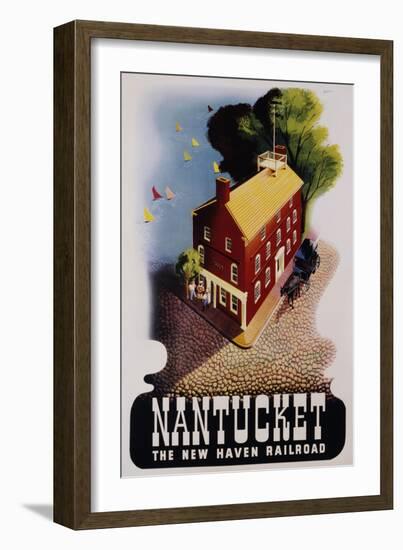 Nantucket Poster-Ben Nason-Framed Giclee Print