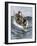 Nantucket Sleigh-Ride in Which a Longboat Is Pulled by a Harpoon Line Lodged in a Whale-null-Framed Giclee Print