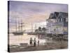 Nantucket Sunset-Stanton Manolakas-Stretched Canvas