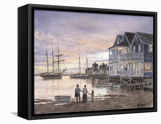 Nantucket Sunset-Stanton Manolakas-Framed Stretched Canvas
