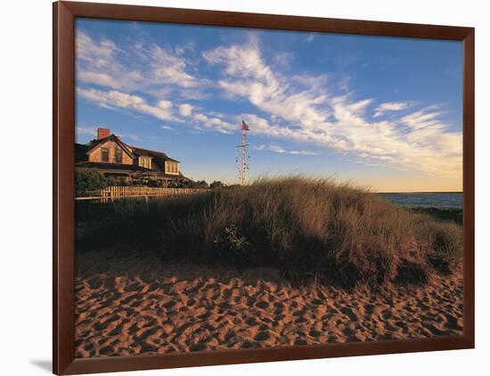 Nantucket Town at Dawn, MA-Walter Bibikow-Framed Photographic Print