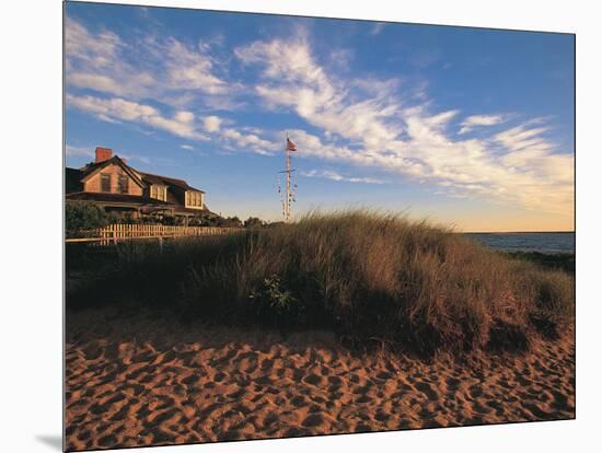 Nantucket Town at Dawn, MA-Walter Bibikow-Mounted Photographic Print