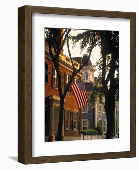 Nantucket Town, Nantucket Island, Massachusetts, USA-Walter Bibikow-Framed Photographic Print