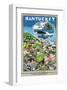 Nantucket-John Jr^ Held-Framed Premium Giclee Print