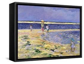 Nantucket-Sarah Butterfield-Framed Stretched Canvas