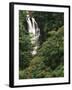 Nanue Falls, Alexandra Palms and African Tulip Trees, Hawaii, USA-Stuart Westmorland-Framed Premium Photographic Print