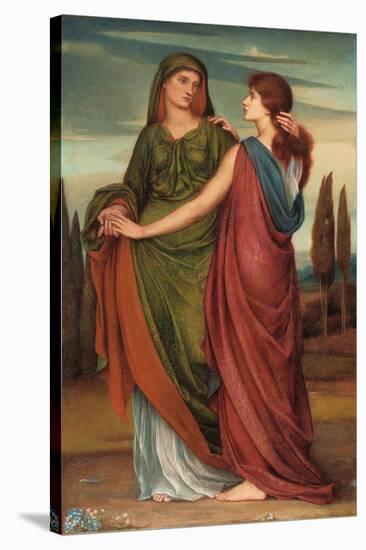 Naomi and Ruth, 1887-Evelyn De Morgan-Stretched Canvas