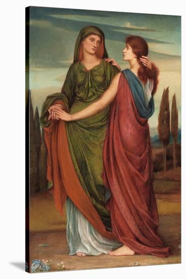 Naomi and Ruth, 1887-Evelyn De Morgan-Stretched Canvas