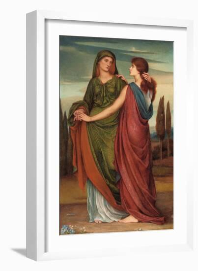 Naomi and Ruth, 1887-Evelyn De Morgan-Framed Giclee Print