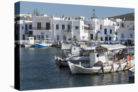 Naoussa Harbour, Paros, Cyclades, Greek Islands, Greece-Rolf Richardson-Stretched Canvas