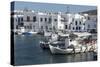 Naoussa Harbour, Paros, Cyclades, Greek Islands, Greece-Rolf Richardson-Stretched Canvas