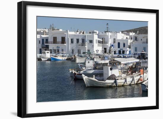 Naoussa Harbour, Paros, Cyclades, Greek Islands, Greece-Rolf Richardson-Framed Photographic Print