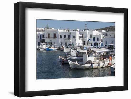 Naoussa Harbour, Paros, Cyclades, Greek Islands, Greece-Rolf Richardson-Framed Photographic Print