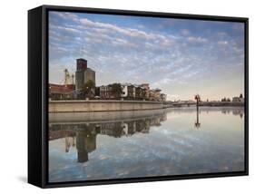 Napa Riverfront Development, Napa Valley Wine Country, Northern California, Usa-Walter Bibikow-Framed Stretched Canvas