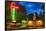 Napa Valley Motel Neon Sign-George Oze-Framed Stretched Canvas