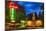 Napa Valley Motel Neon Sign-George Oze-Mounted Photographic Print