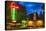 Napa Valley Motel Neon Sign-George Oze-Stretched Canvas