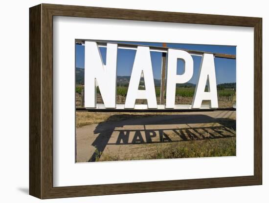 Napa Valley Sign-George Oze-Framed Photographic Print