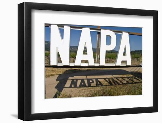 Napa Valley Sign-George Oze-Framed Photographic Print