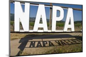 Napa Valley Sign-George Oze-Mounted Photographic Print
