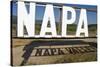 Napa Valley Sign-George Oze-Stretched Canvas