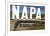 Napa Valley Sign-George Oze-Framed Photographic Print