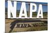 Napa Valley Sign-George Oze-Mounted Photographic Print