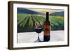 Napa Valley Wine Bottle with Red Wine-Markus Bleichner-Framed Art Print