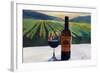 Napa Valley Wine Bottle with Red Wine-Markus Bleichner-Framed Art Print