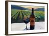 Napa Valley Wine Bottle with Red Wine-Markus Bleichner-Framed Art Print