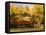 Napa Valley Wine Train Rolls through Rutherford, California, USA-John Alves-Framed Stretched Canvas