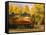 Napa Valley Wine Train Rolls through Rutherford, California, USA-John Alves-Framed Stretched Canvas