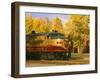 Napa Valley Wine Train Rolls through Rutherford, California, USA-John Alves-Framed Premium Photographic Print