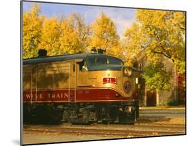 Napa Valley Wine Train Rolls through Rutherford, California, USA-John Alves-Mounted Photographic Print