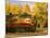 Napa Valley Wine Train Rolls through Rutherford, California, USA-John Alves-Mounted Photographic Print