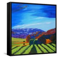 Napa Valley-Herb Dickinson-Framed Stretched Canvas