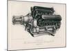 Napier Lion Engine-null-Mounted Giclee Print