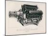 Napier Lion Engine-null-Mounted Giclee Print