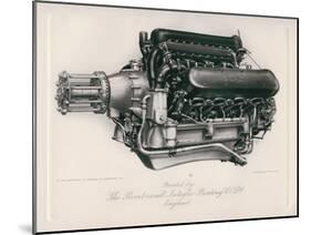 Napier Lion Engine-null-Mounted Giclee Print