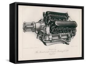 Napier Lion Engine-null-Framed Stretched Canvas