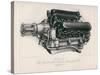 Napier Lion Engine-null-Stretched Canvas