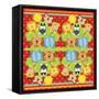 Napkin Jungle-Maria Trad-Framed Stretched Canvas