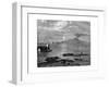 Naples and Mount Vesuvius, from Pausilippe, Italy, 19th Century-null-Framed Giclee Print