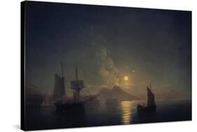 Naples by Night, 1850-Ivan Konstantinovich Aivazovsky-Stretched Canvas