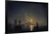 Naples by Night, 1850-Ivan Konstantinovich Aivazovsky-Framed Giclee Print