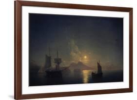 Naples by Night, 1850-Ivan Konstantinovich Aivazovsky-Framed Giclee Print