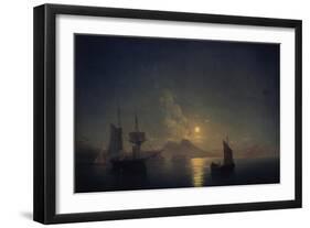 Naples by Night, 1850-Ivan Konstantinovich Aivazovsky-Framed Giclee Print