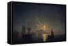 Naples by Night, 1850-Ivan Konstantinovich Aivazovsky-Framed Stretched Canvas